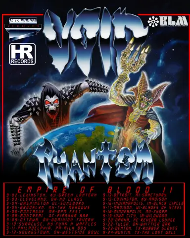 Flyer for Void, Phantom (MX), and Trench Sweeper at The Lost Well on September 24, 2026