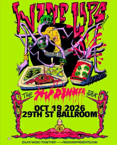 Wine Lips presents The Nu Dinner Tour flyer -- 29th St Ballroom, Oct 19 2026